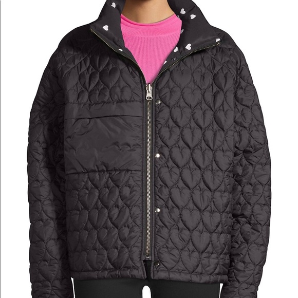 NWT OPENING CEREMONY Reversible Heart Print Puffer - Picture 4 of 14